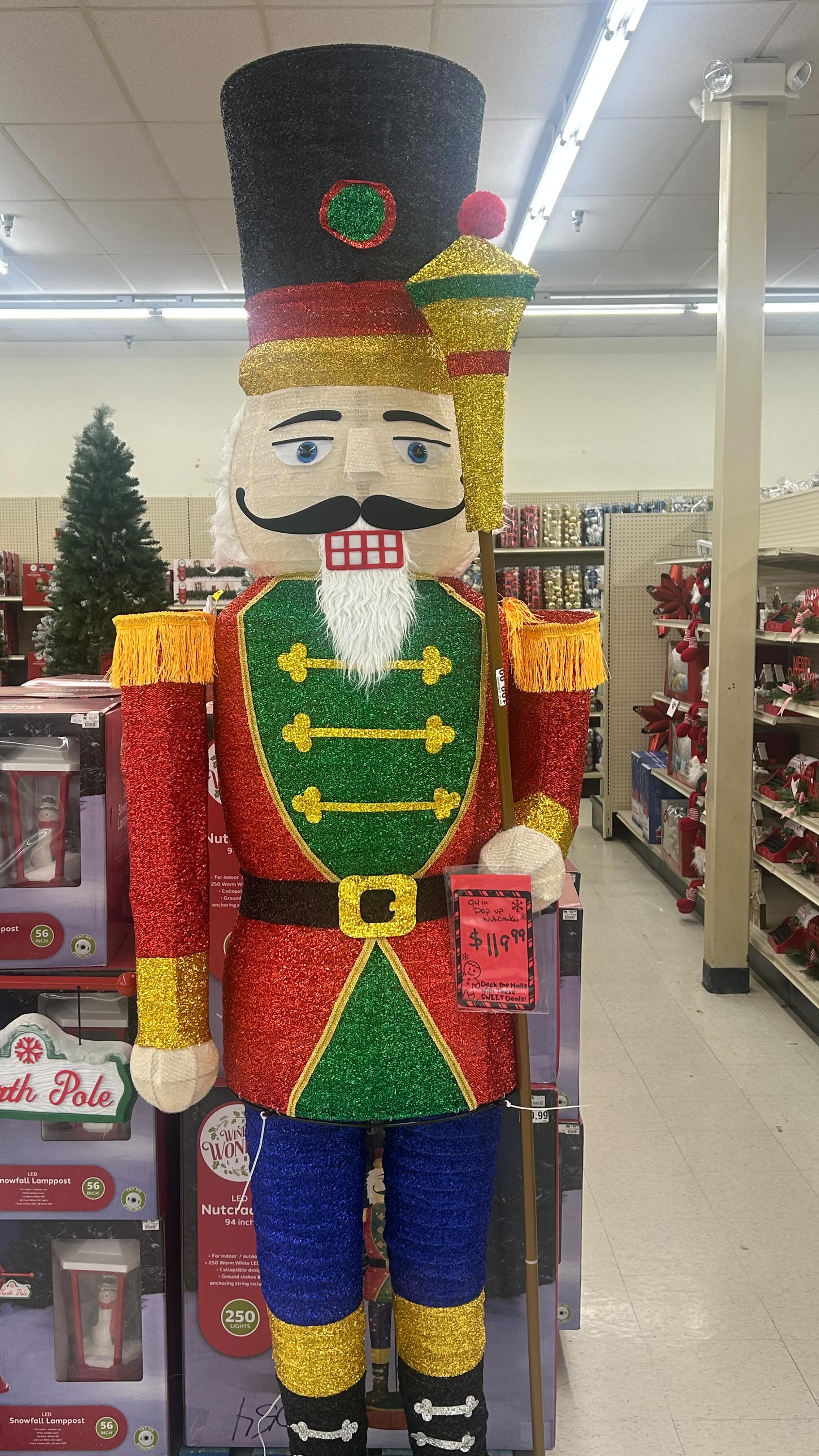 Instagram post by @rosa_notso_nice for biglots. Caption reads: Walk into a world of Christmas cheer✨Discover....