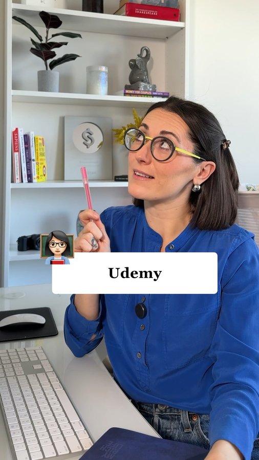 Instagram post by @alexonabudget for Udemy. Caption reads: [...] up your skills or try something new, @udemy....