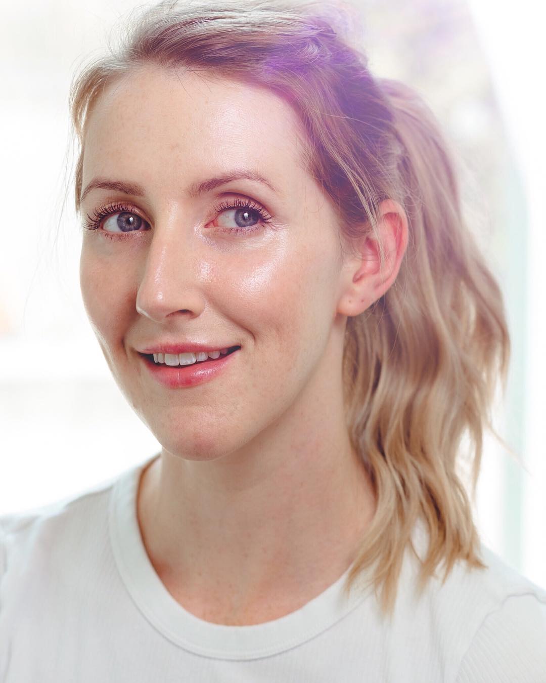 Instagram post by @hellosharonfarrell for Dermalogica Australia. Caption reads: Glowy skin feels ✨ I've been using the new....