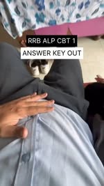 Instagram post by @egossxvillxz for Testbook. Caption reads: RRB ALP CBT 1 ANSWERS KEY OUT.