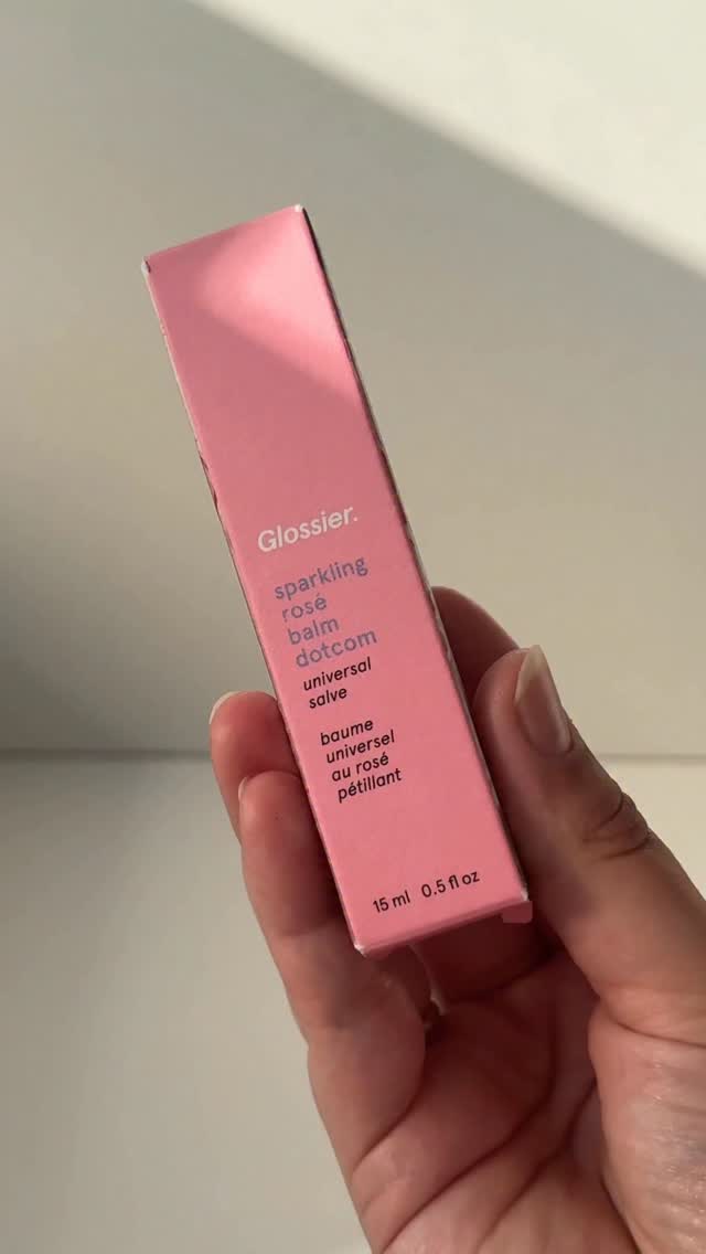 Instagram post by @first.gloss for Glossier. Caption reads: [...] with no obligations <3
🏷️ #glossier....