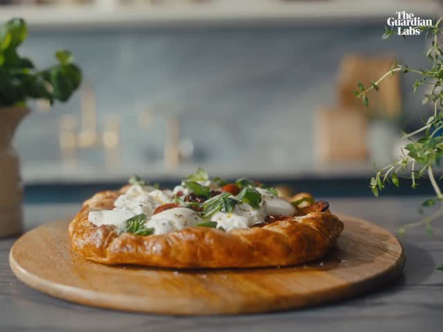 Instagram post by @clodagh_mckenna for The Guardian. Caption reads: #AD My gorgeous Roasted Tomato & Burrata Tart to....