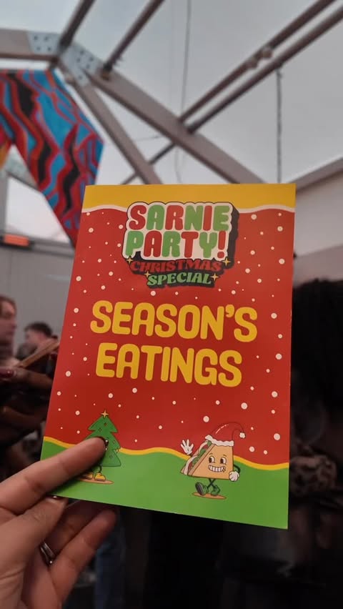 Instagram post by @frankieparker__ for Deliveroo. Caption reads: [...] #foodtok #fyp @sarnieparty @heinz_uk....