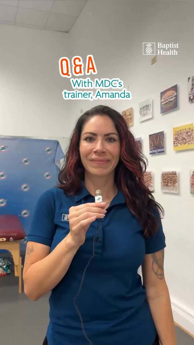 Instagram post by @dolphinscheer for Baptist Health. Caption reads: Part of the team 🫶 We love having....