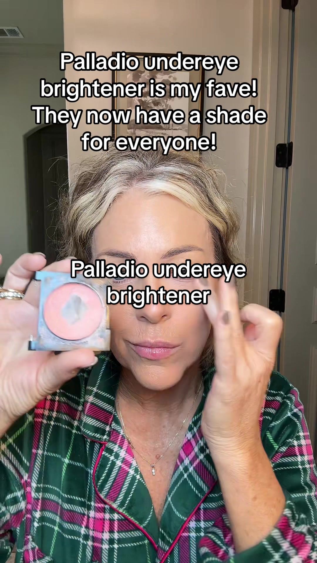 TikTok post by @shelbymalonekitchens for Palladio Beauty. Caption reads: [...] and goes on so smooth! @Palladio Beauty....