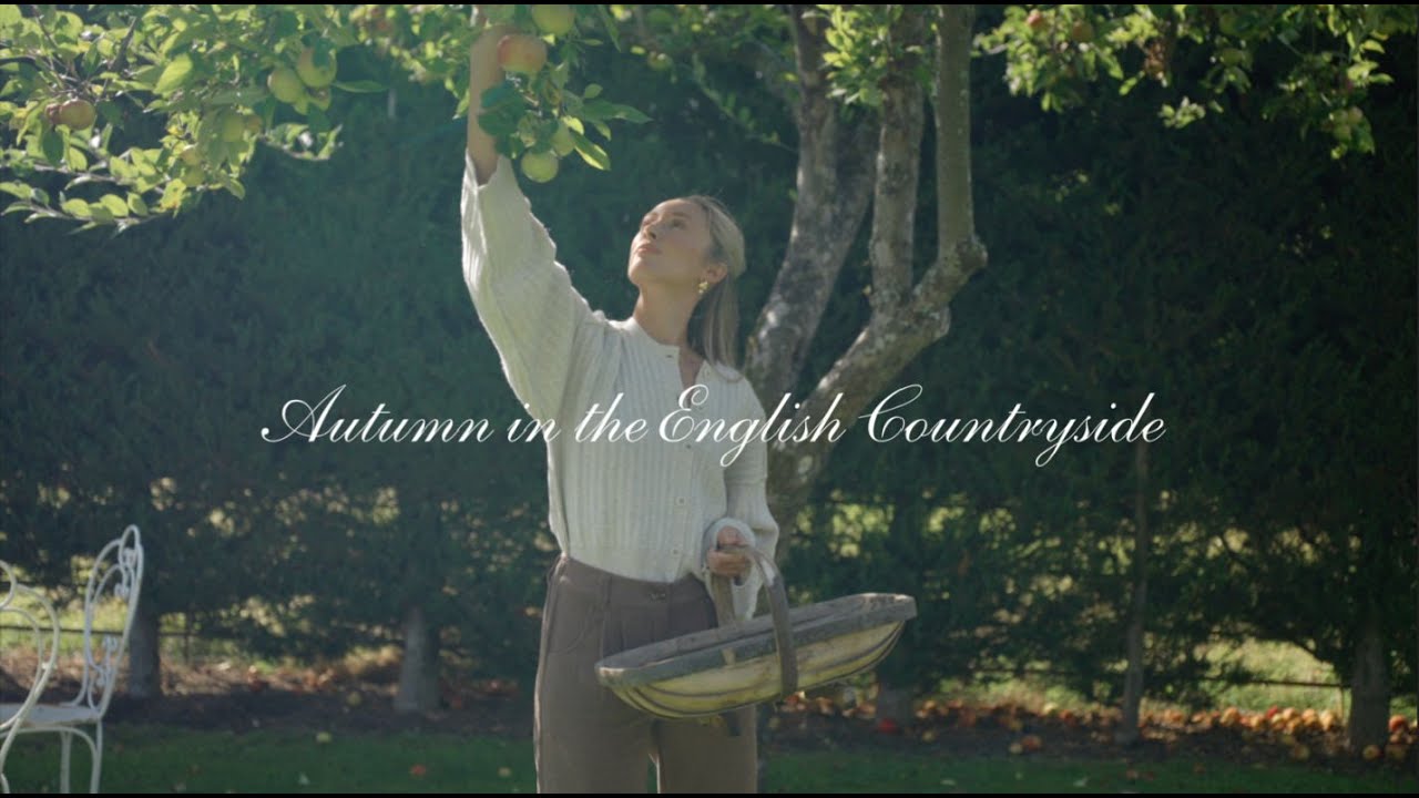 YouTube post by @JosieIrons for Klarna. Caption reads: autumn cosy vlog in the English countryside....