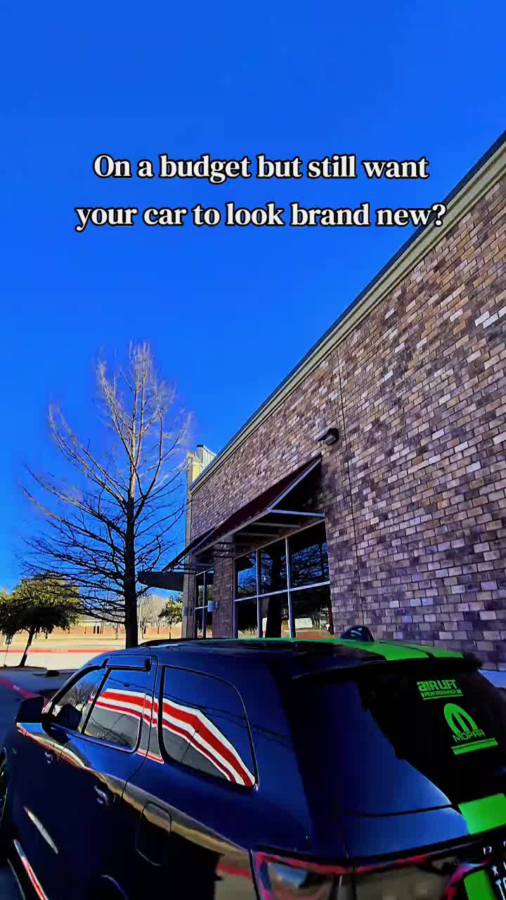 TikTok post by @2heavyrt for Blackline Car Care. Caption reads: No need to spend a arm & a leg to get your car....