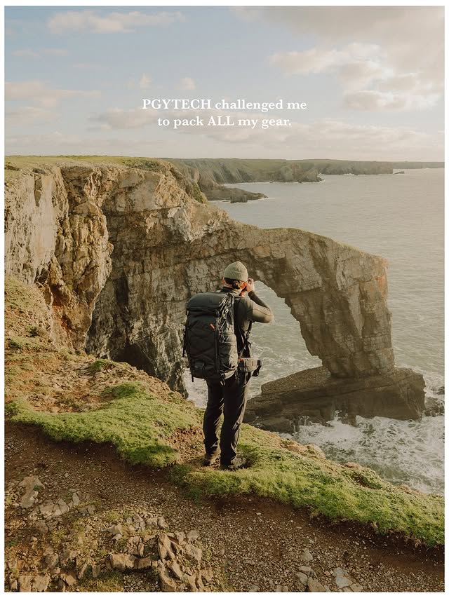 Instagram post by @withgar for PGYTECH. Caption reads: [...] 𝗽𝗼𝘀𝘁 in partnership with @pgytechglobal....