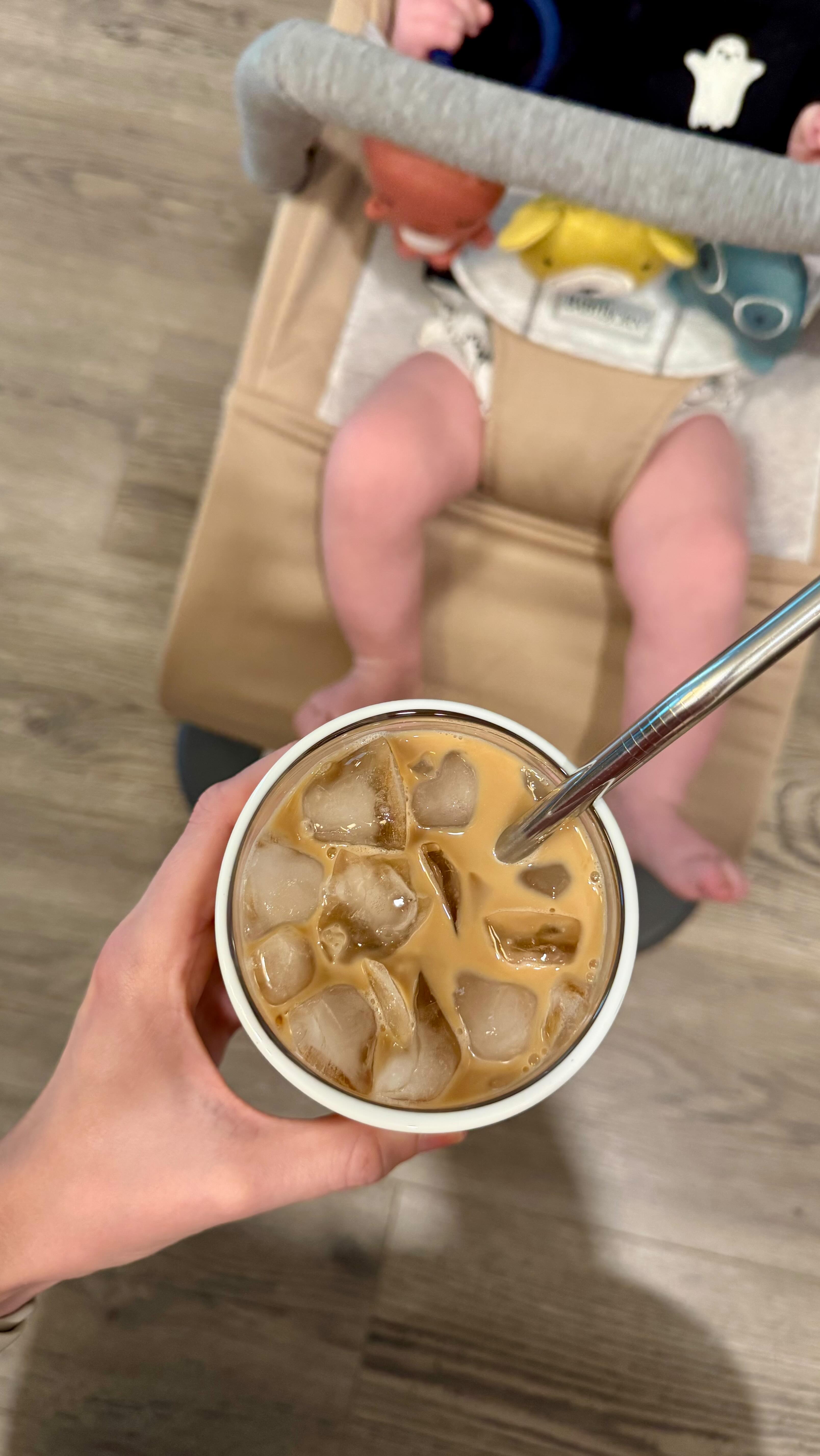 Instagram post by @bailieschwartz for Skinny Mixes. Caption reads: After last night, today is a two coffee day and I....