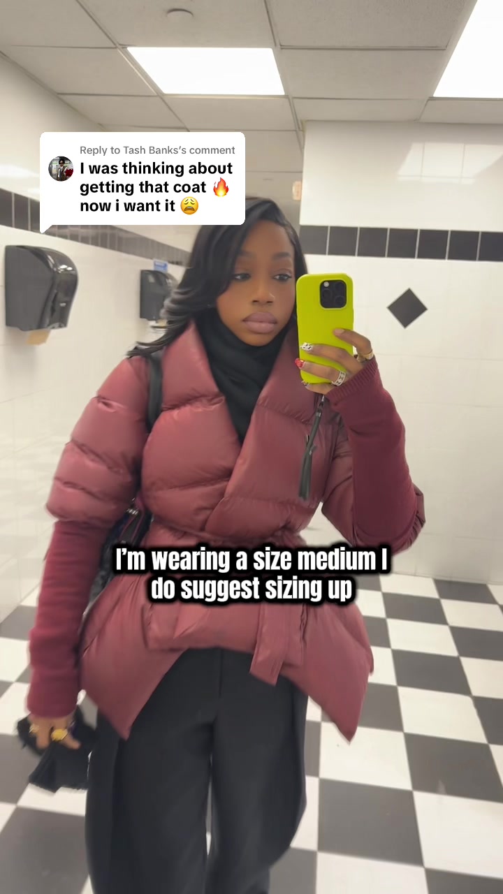 TikTok post by @letdeidrestyleit for ShopAKIRA. Caption reads: Replying to @Tash Banks  I would suggest sizing up....