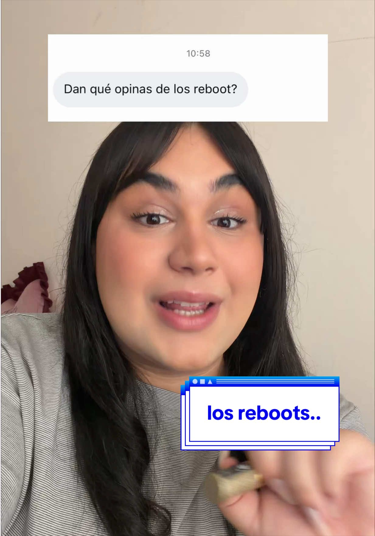 TikTok post by @lizziemcwhore for Revlon. Caption reads: [...] no siempre son buenos… pero este de @Revlon....