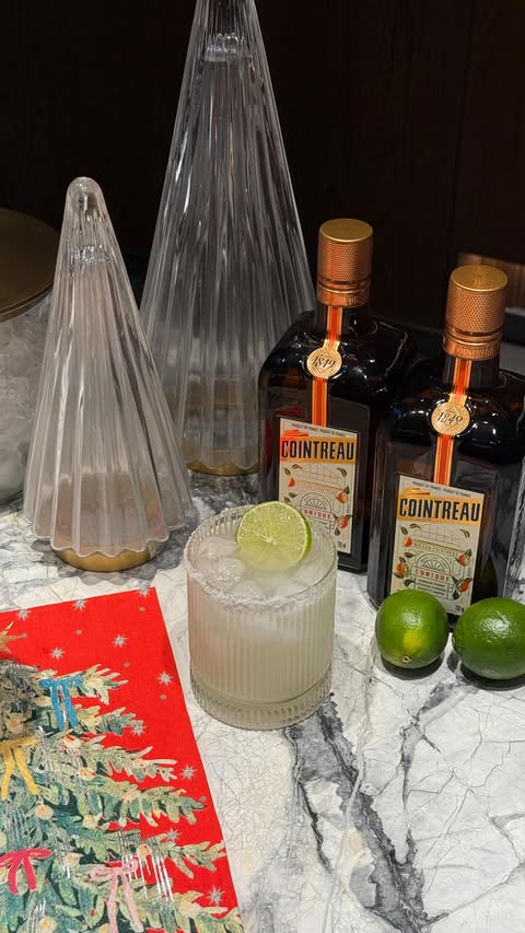 Instagram post by @abbybaffoe for Cointreau. Caption reads: Ditch the eggnog this year and make your guests....