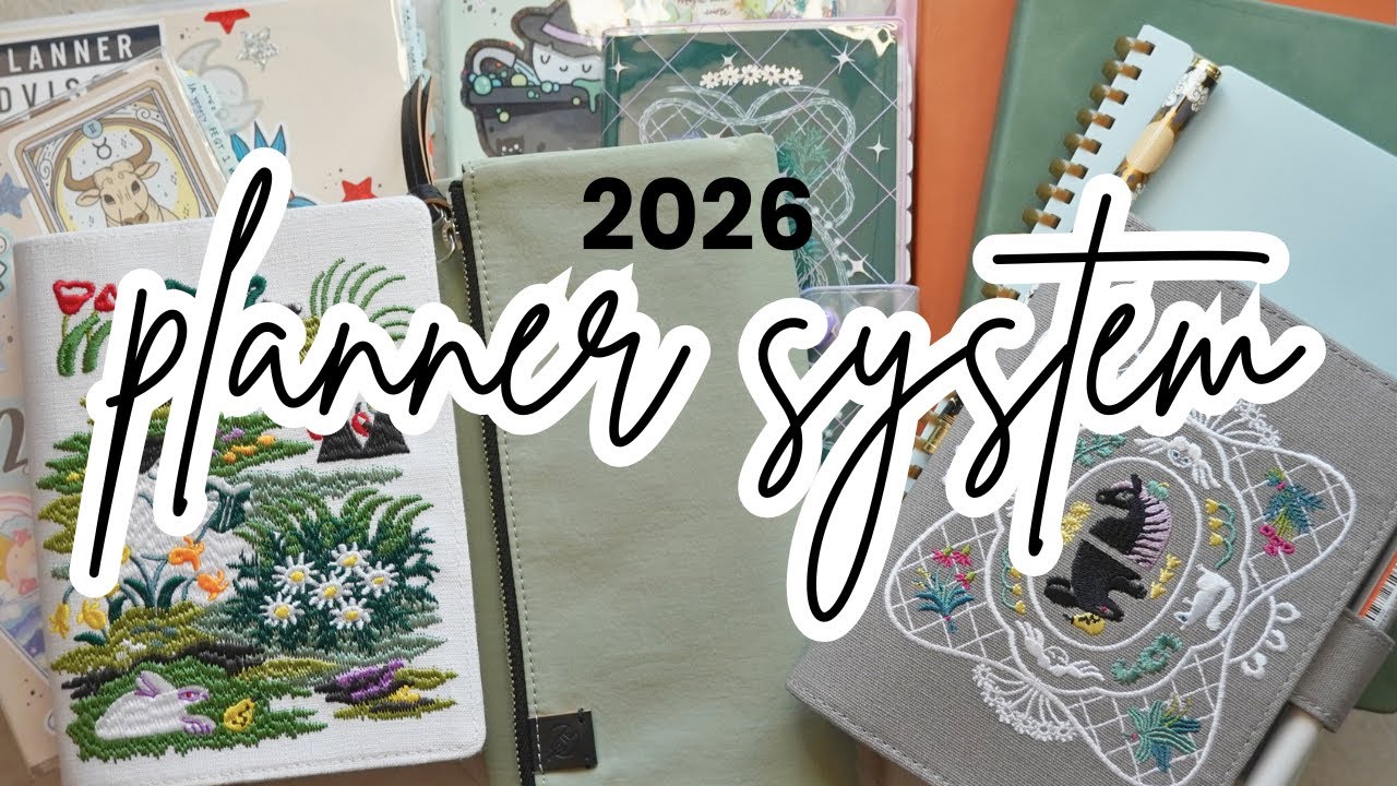 YouTube post by @mydandeliondiaries for The Washi Tape Shop. Caption reads: How many books am I starting with? | 2026 Techo....