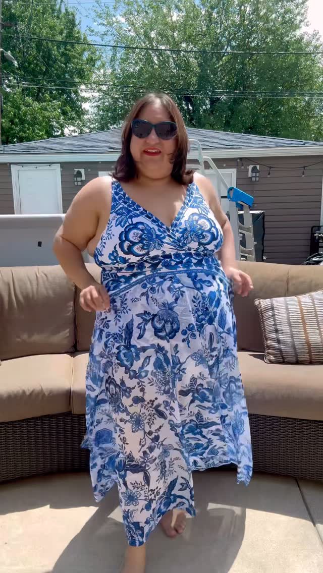 Instagram post by @nannymomrhonda for Bloomchic. Caption reads: I’ve been absolutely loving my bloomchic swimsuit!....