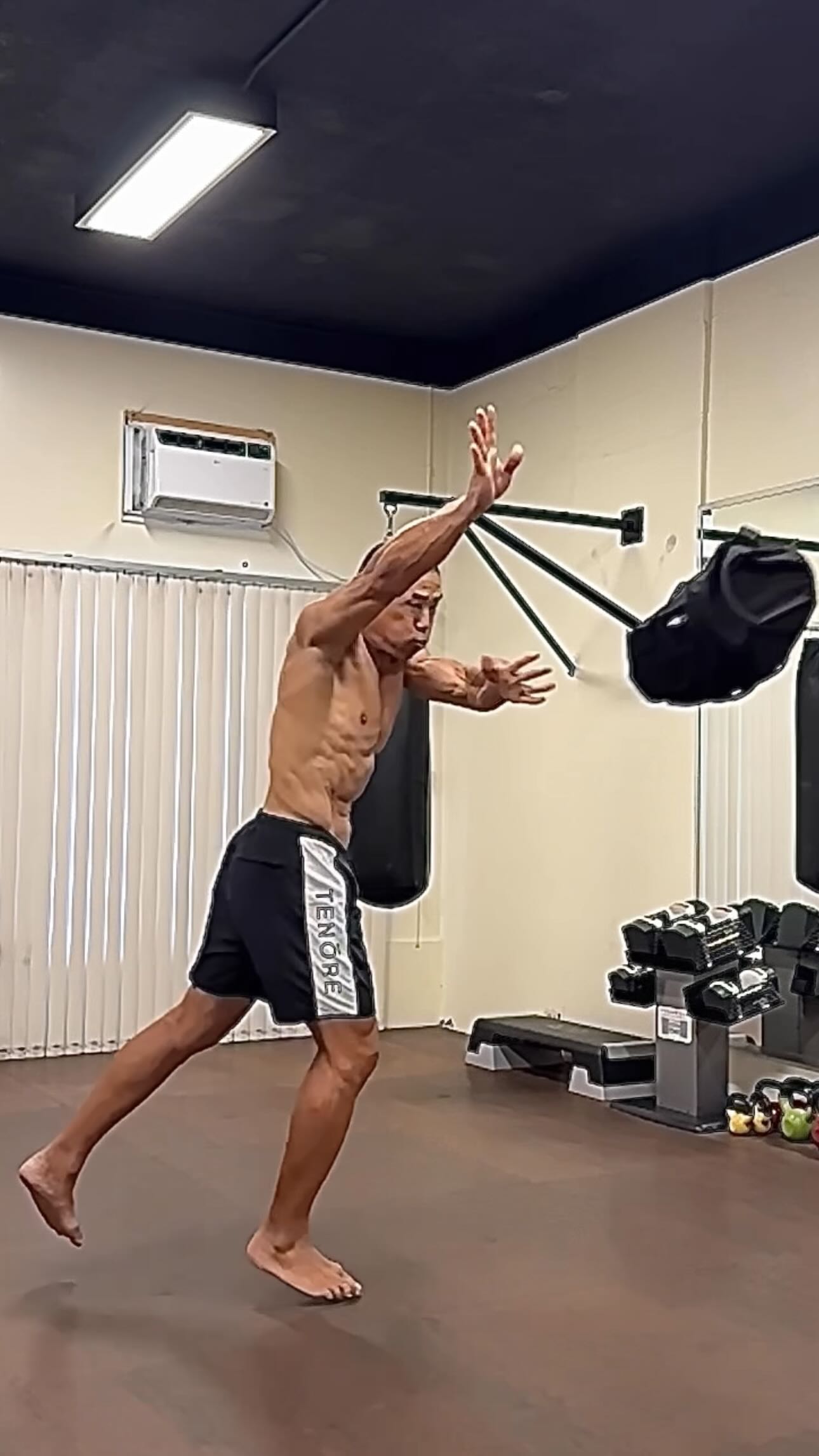 Instagram post by @billmaeda for Marek Health. Caption reads: Explosive Core Rotation - age 56, October 9, 2025....