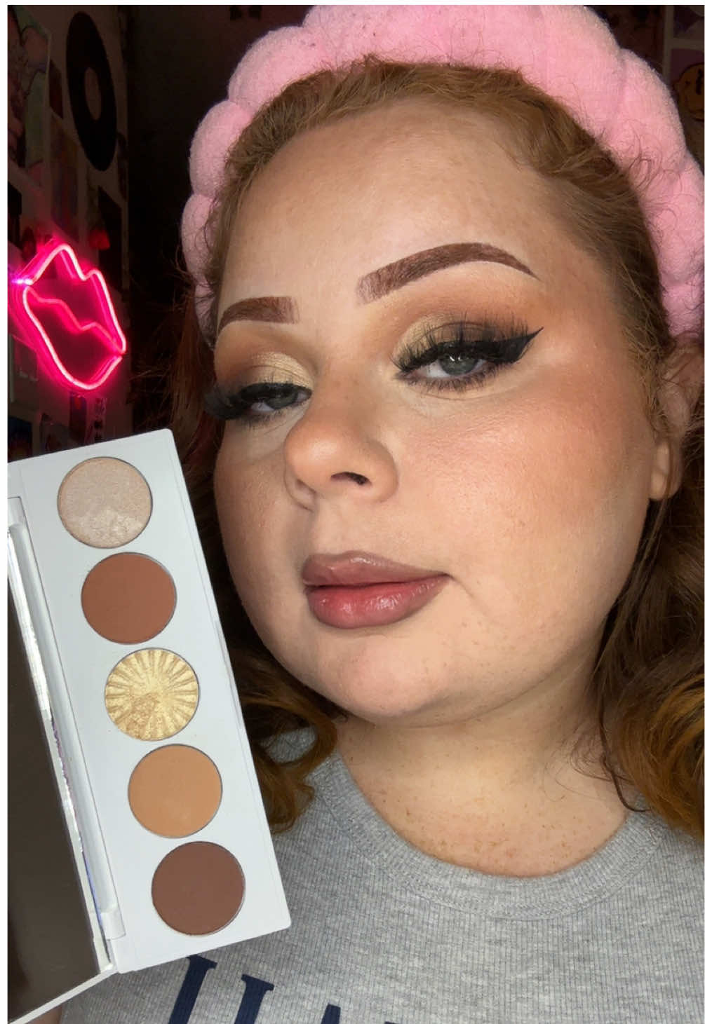 TikTok post by @glamwithstella for OFRA Cosmetics. Caption reads: Soooo stunning @OFRA Cosmetics, LLC thank you so....