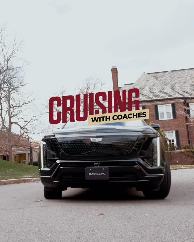 Instagram post by @bcmbb for Cadillac. Caption reads: [...] with Coaches 🚗 Presented by....