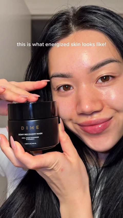 Instagram post by @beauthuy for DIME Beauty. Caption reads: [...] and NAD+ is the answer to this!....