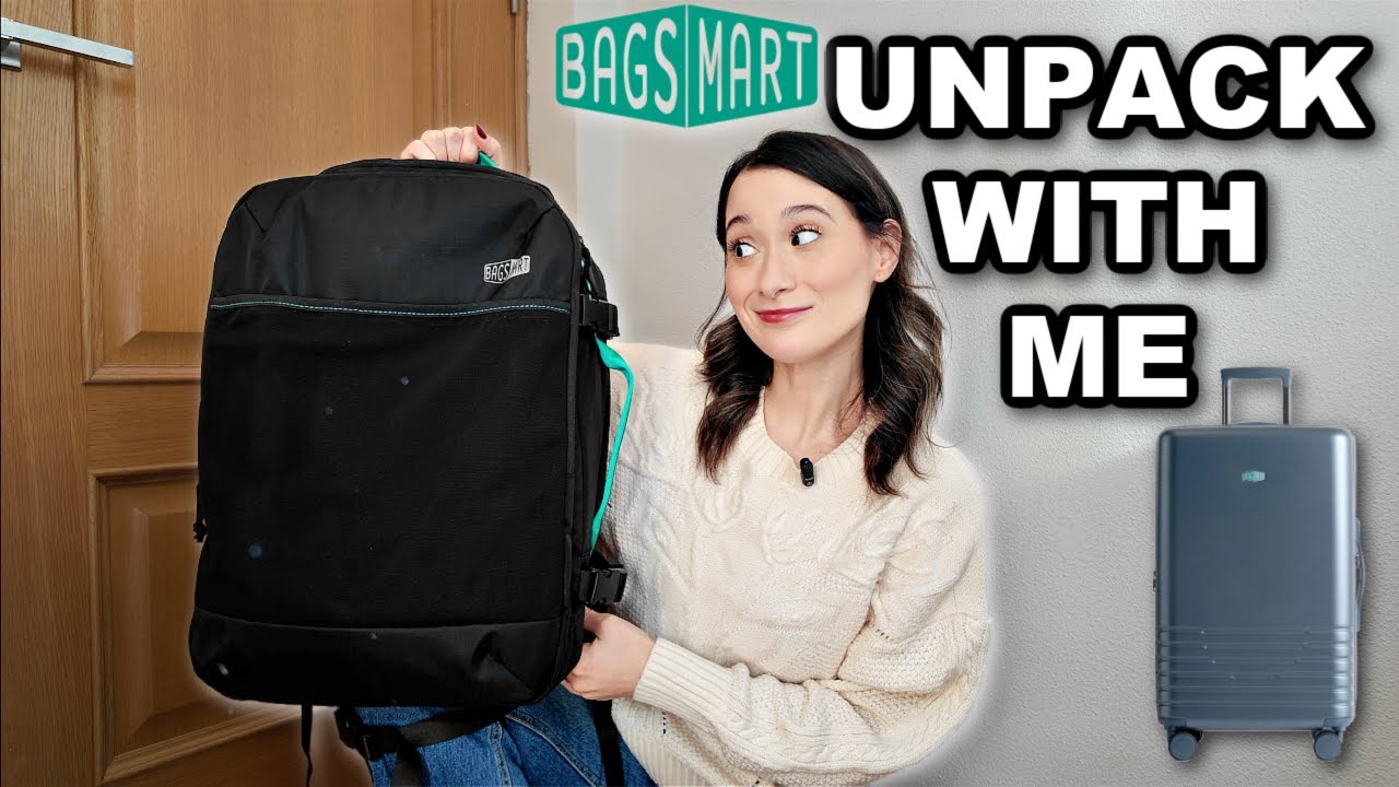 YouTube post by @WonderfullyAle for LIKEtoKNOW.it. Caption reads: UNPACK WITH ME! ft. Bagsmart | best budget brand.