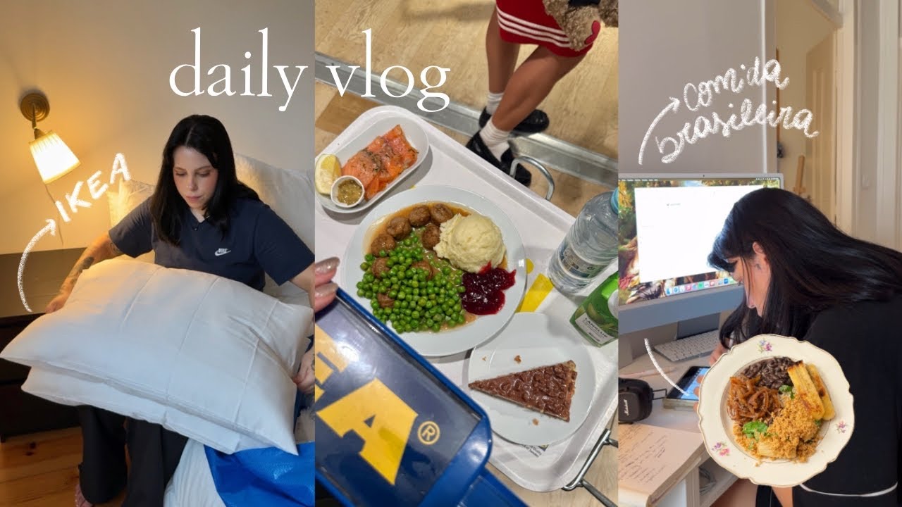 YouTube post by @vanessamacch for Cambly. Caption reads: papo sobre deportações, IKEA com amigos, receita....