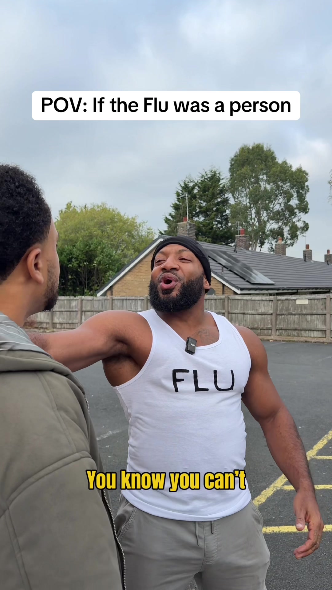 TikTok post by @jvandbiggss for MOJU Drinks. Caption reads: When the cold weather hits and the sniffles hit....