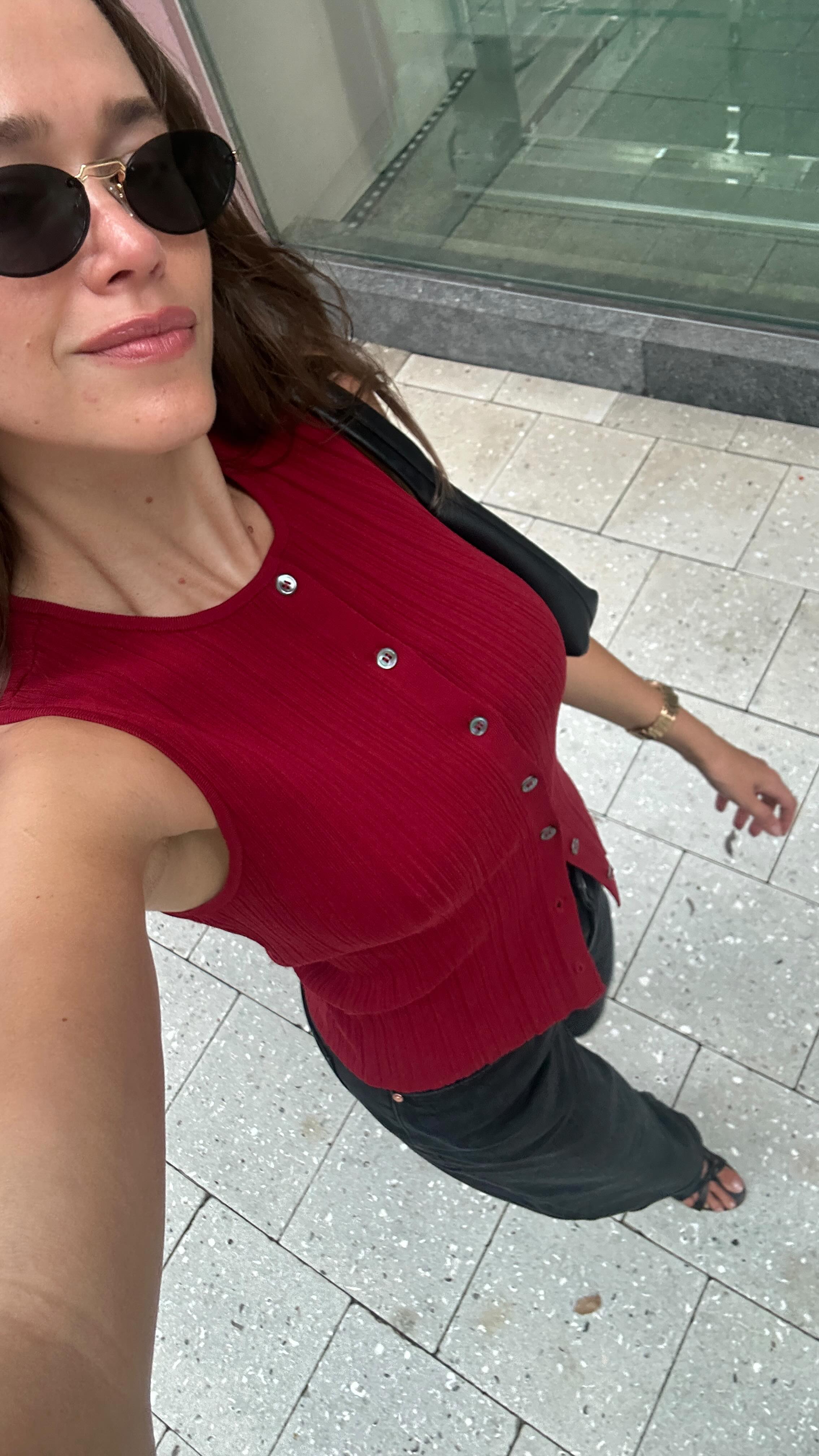 Instagram post by @valerialipovetsky for Paige. Caption reads: Full look? @paige everything ✨🙌🏻 #paigepartner.