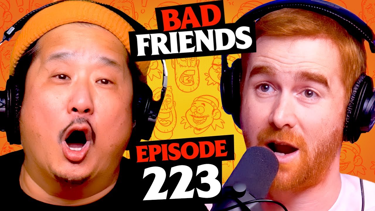 YouTube post by @BadFriends for Bespoke Post. Caption reads: [...] Sponsors: Rocket Money, Manscaped &....