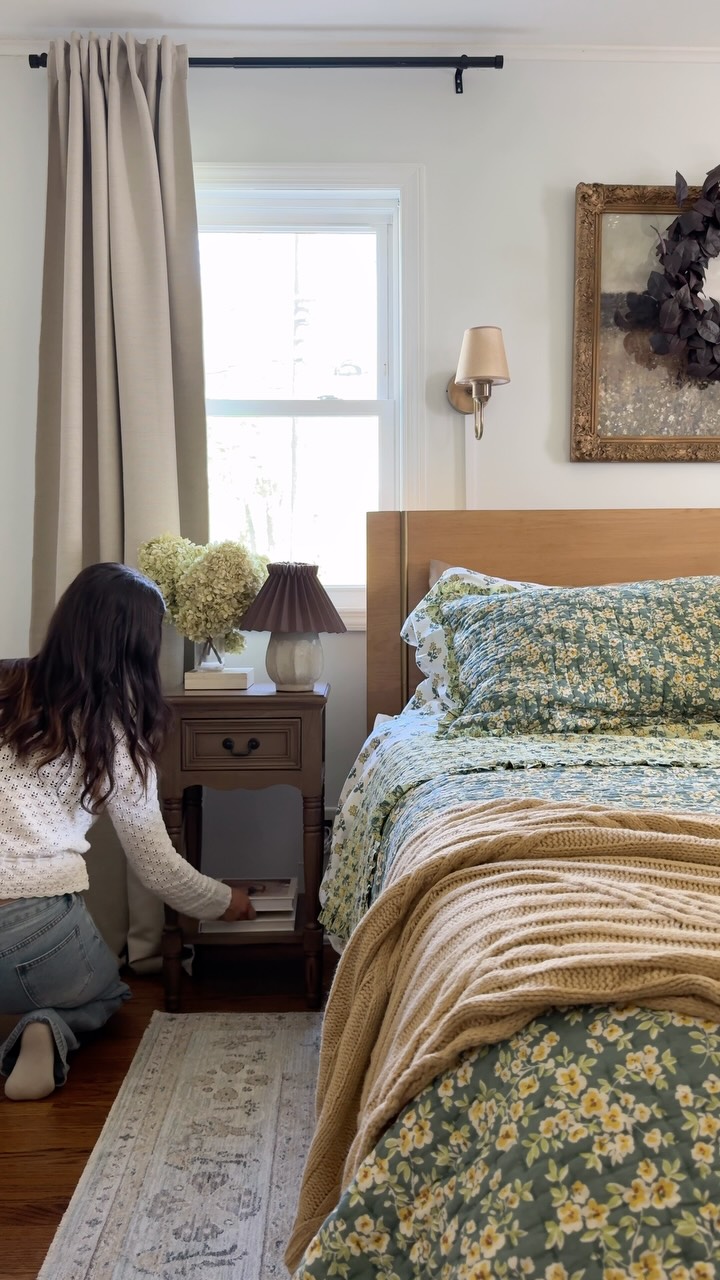 Instagram post by @everythingerin for The Company Store. Caption reads: Trying to make every corner of our little home....