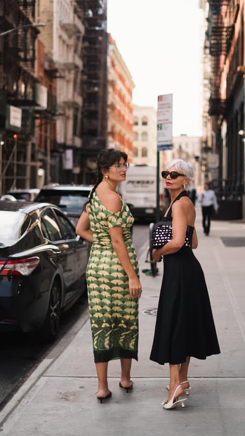 Instagram post by @greceghanem for Banana Republic. Caption reads: [...] it with your equally chic friend!....