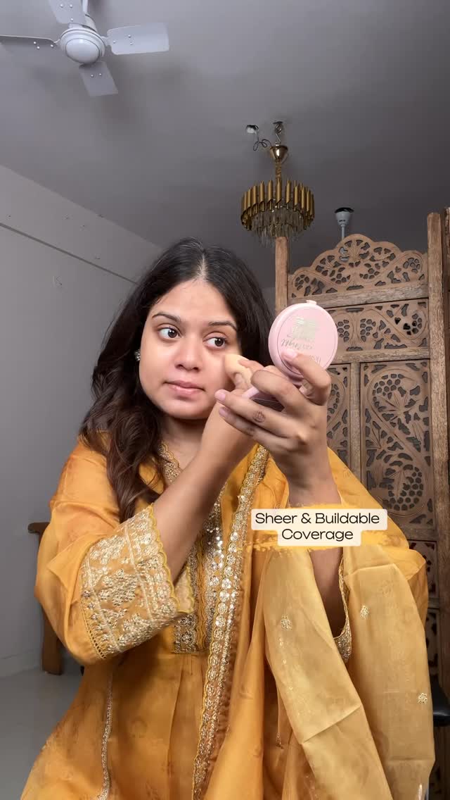 Instagram post by @ritualsbyreeshi for Blue Heaven Cosmetics. Caption reads: ✨Affordable glam alert!✨ 
Create this dreamy soft....