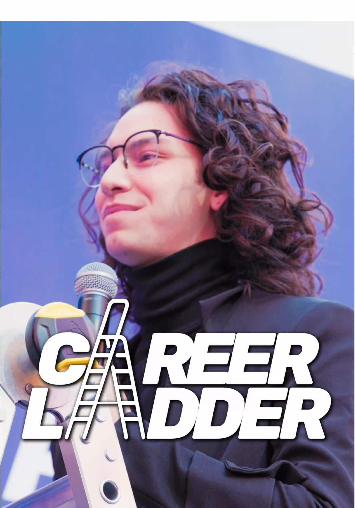 TikTok post by @maxklymenko for NordVPN. Caption reads: Ep. 412 - Career Ladder 🪜 The most UNEXPECTED....