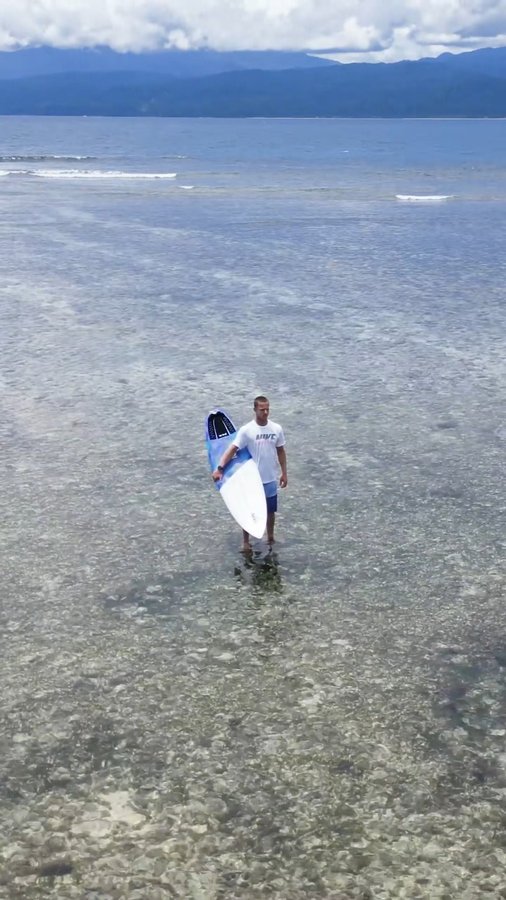 Instagram post by @julien_surf for Nike Swim. Caption reads: Always on top, whatever your discipline..