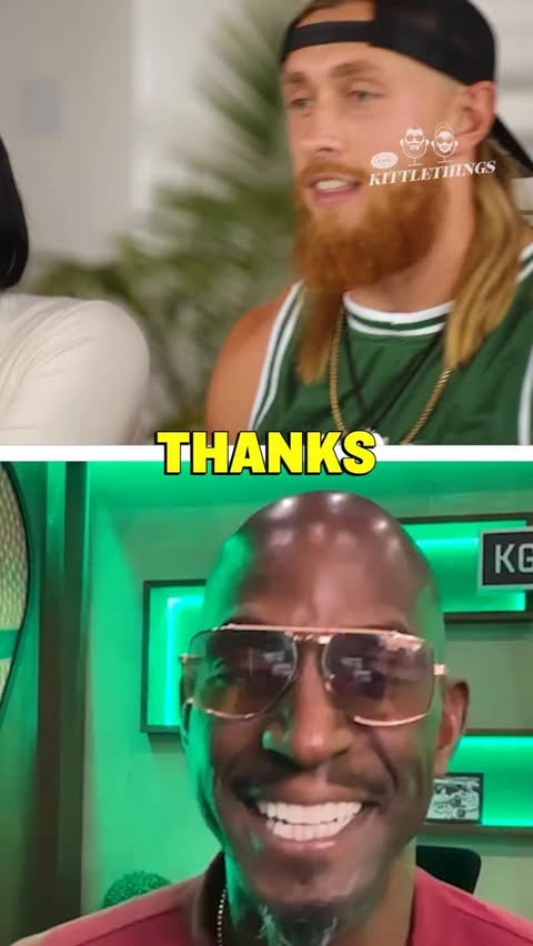 Instagram post by @ninersnationsbn for Whistle. Caption reads: George Kittle & Kevin Garnett Have VERY Different....