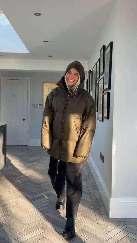 Instagram post by @hattiebourn for ASOS. Caption reads: keeping warm with @asos this Black Friday with up....