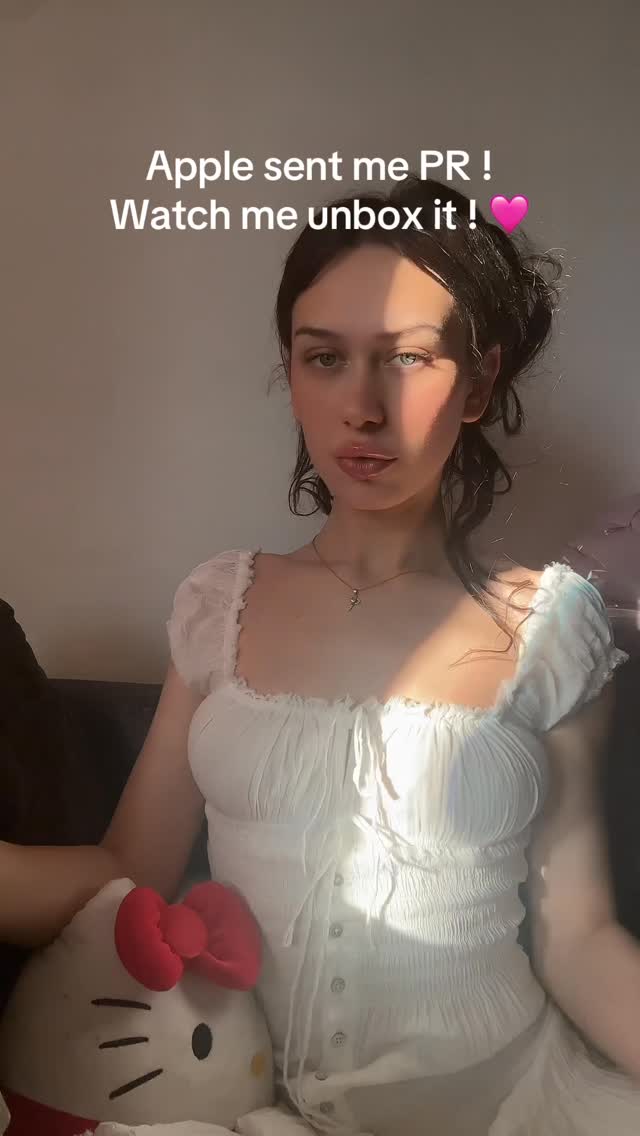 Instagram post by @harriibella for apple. Caption reads: [...] to see what I got ! 😍 so grateful tysm....