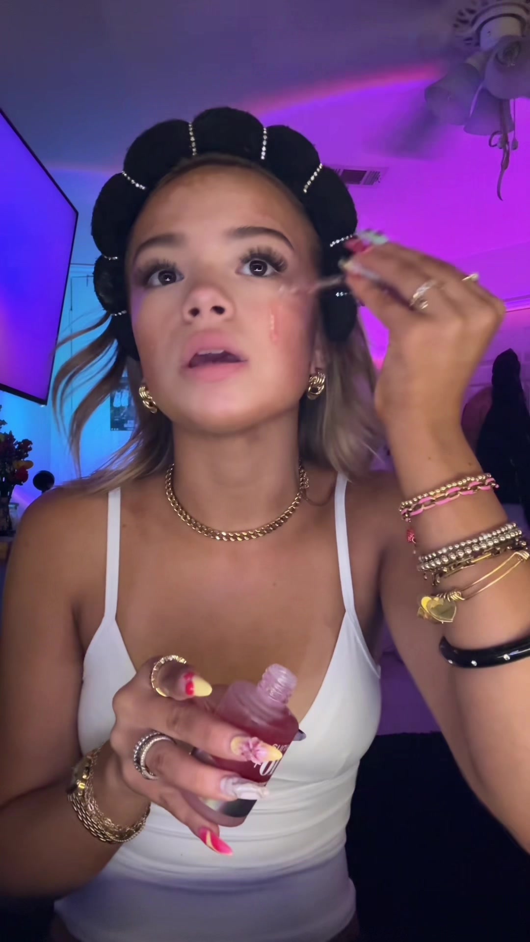 TikTok post by @iampresleefaith for Anua. Caption reads: [...] #ulta #spf #whitecast #darkspotserum....