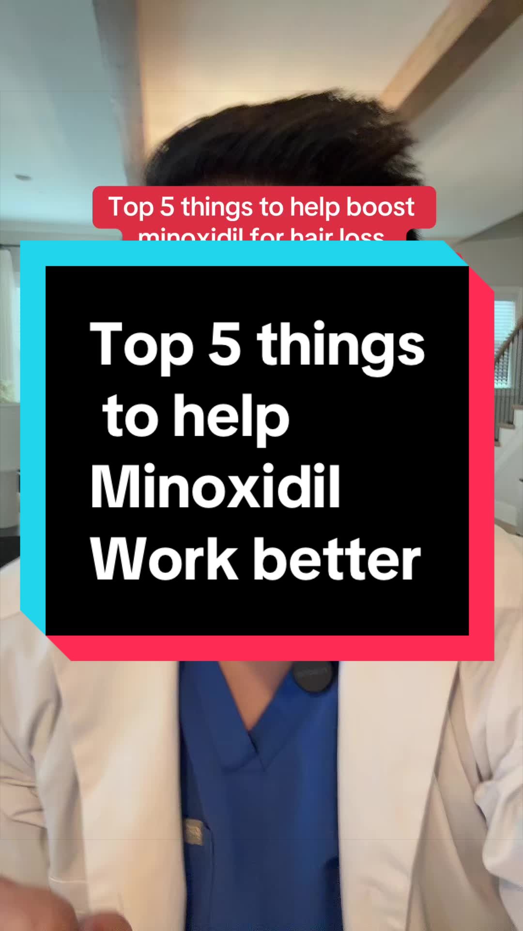 TikTok post by @rphreviews for hims. Caption reads: @Hims & Hers minoxidil just launched here on [...].