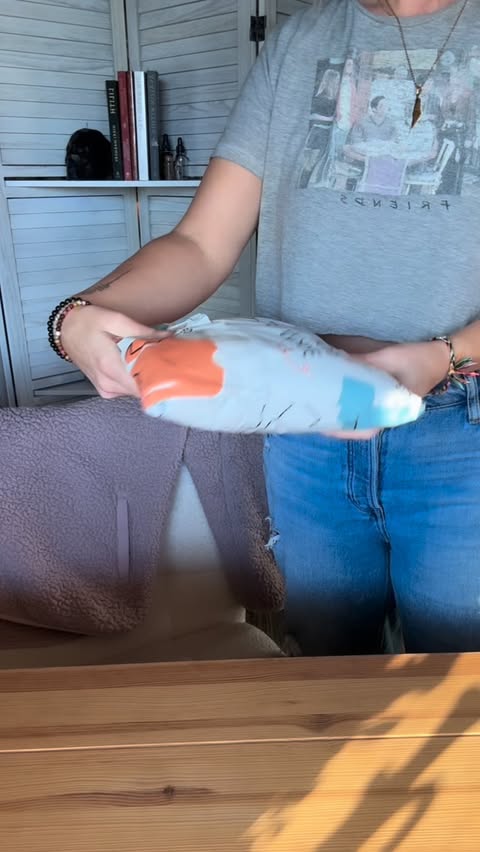 Instagram post by @crystaldawnalchemy4 for Bonfire. Caption reads: I never thought I’d make merch (because I will....