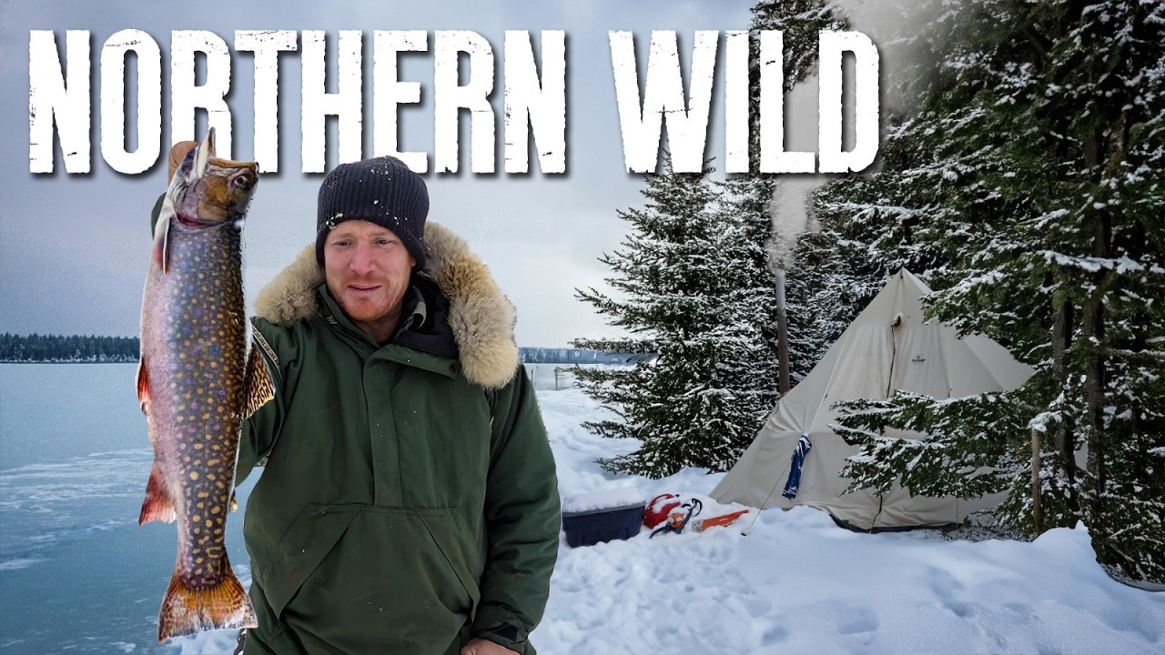YouTube post by @JimBairdAdventurer for Suunto. Caption reads: Deep Winter in Northern Ontario: Hot Tent Camping,....