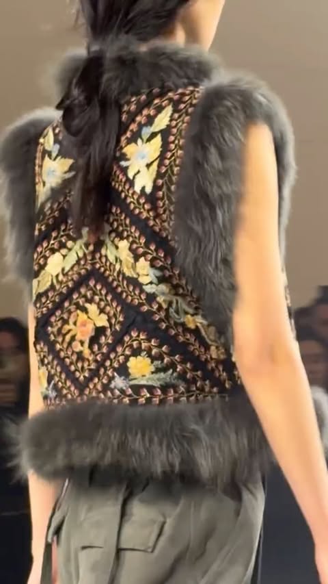 Instagram post by @veronikaheilbrunner for Fendi. Caption reads: Maria Grazia Chiuri’s Debit Show for Fendi....