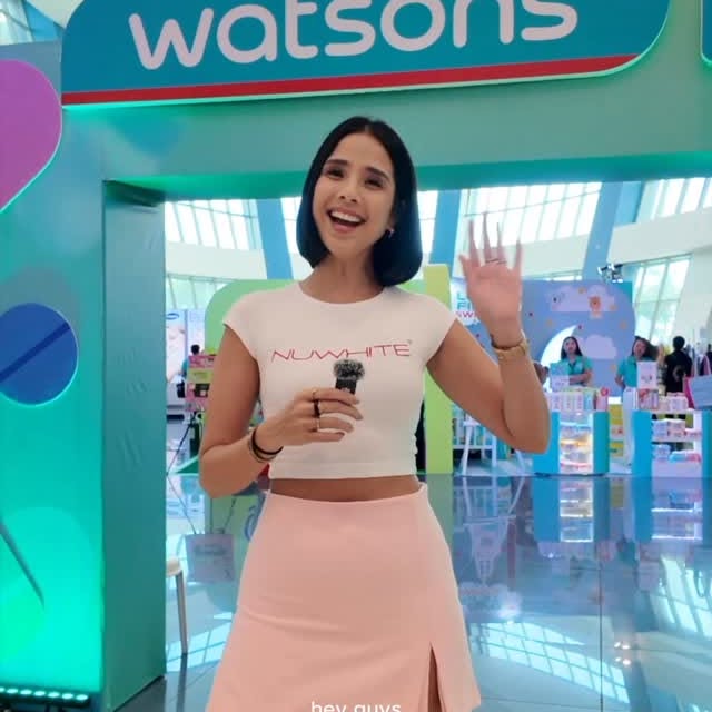 Instagram post by @maxenemagalona for Watsons PH. Caption reads: When you feel good on the inside, you naturally....