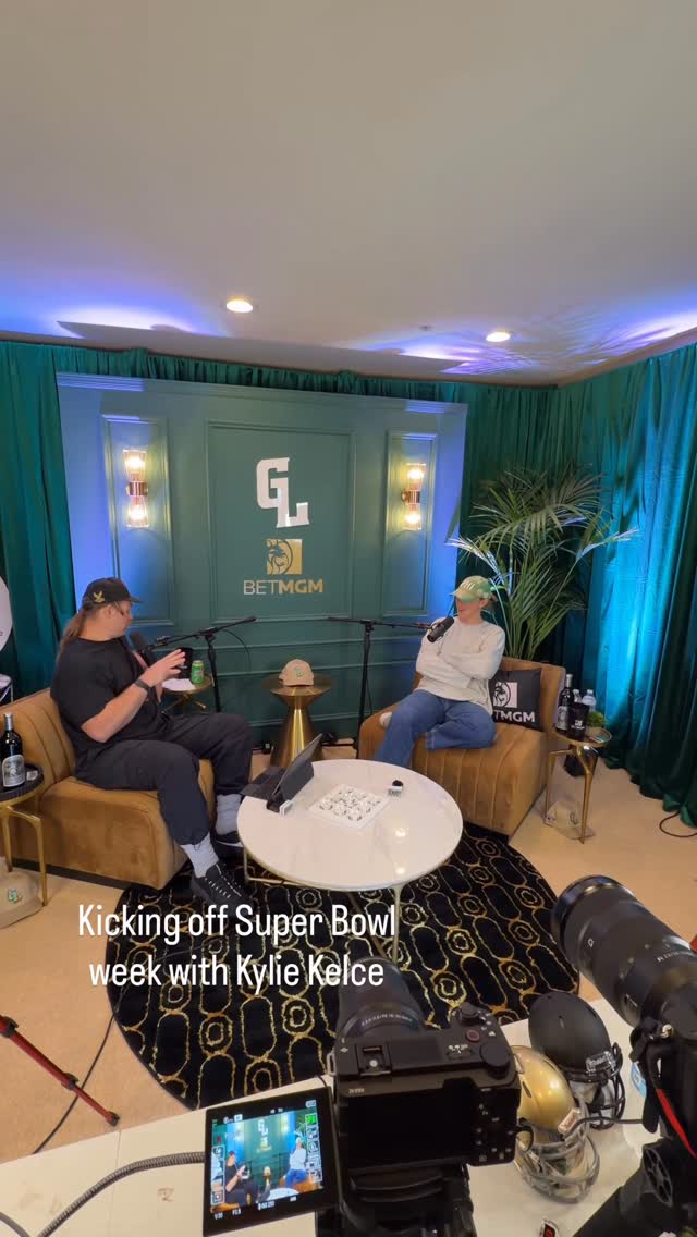 Instagram post by @greenlightpod for BetMGM. Caption reads: and we’re off!.