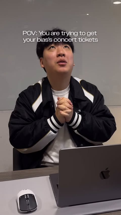 Instagram post by @geng_gold for Logitech G. Caption reads: How pros secure concert tickets… ✍️ Get Logitech G....