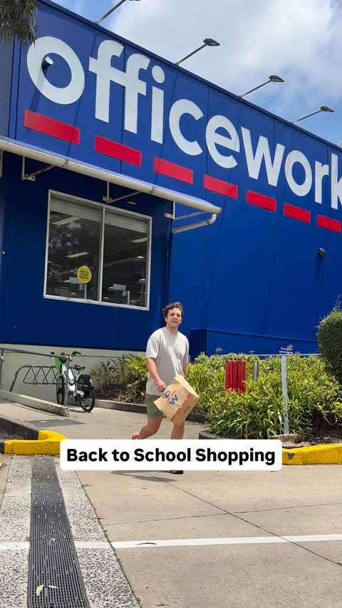 Instagram post by @seanszeps for Officeworks. Caption reads: [...] pencil in sight.

Thank goodness for....