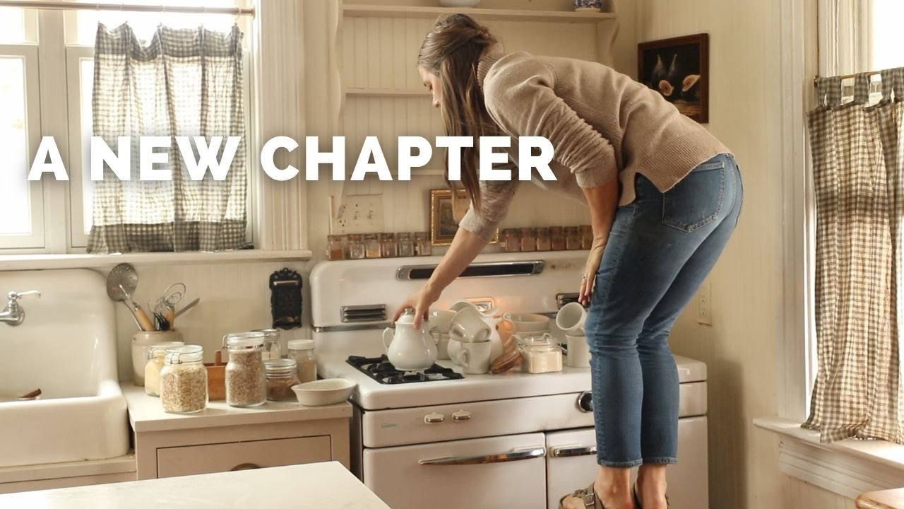 YouTube post by @FarmhouseonBoone for Seed. Caption reads: My last homemaking video in the farmhouse.