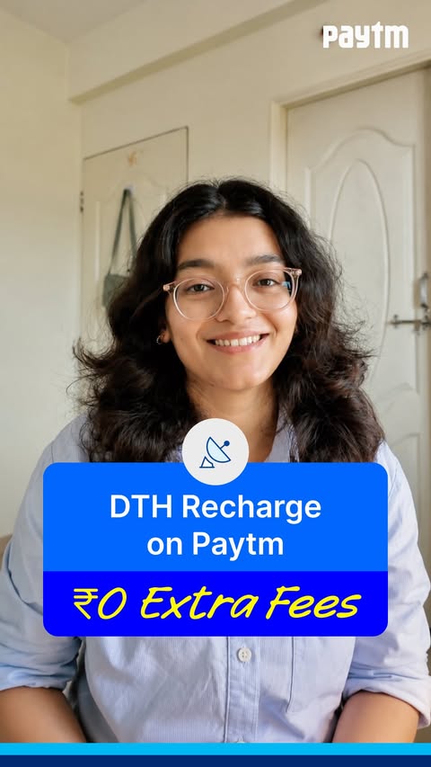 Instagram post by @manvi.diary for Paytm. Caption reads: [...] No stress. Recharge your DTH on Paytm....