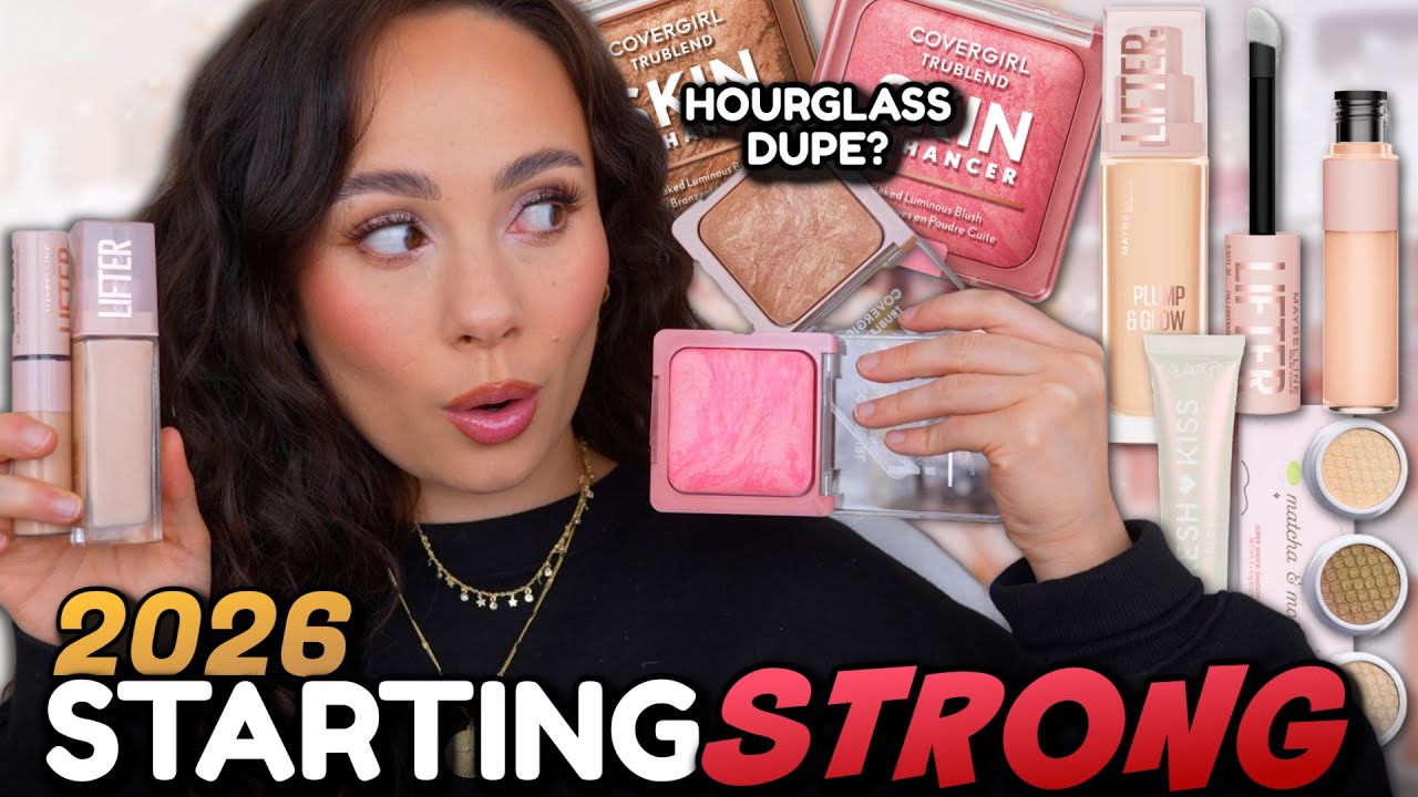 YouTube post by @MorganTurnerMakeup for rephr. Caption reads: 6 NEW VIRAL DRUGSTORE PRODUCTS BETTER THAN HIGH....