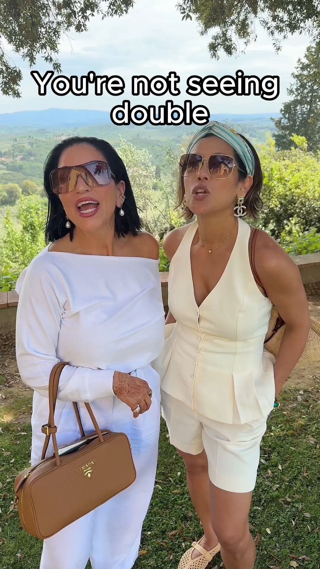 Instagram post by @joplacencio for Laura Geller. Caption reads: Seeing double? Nope, that’s just....