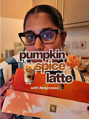 TikTok post by @drlillyganesan for Social Tip. Caption reads: [...] using the new @Nespresso pods!! @socialtiphq....