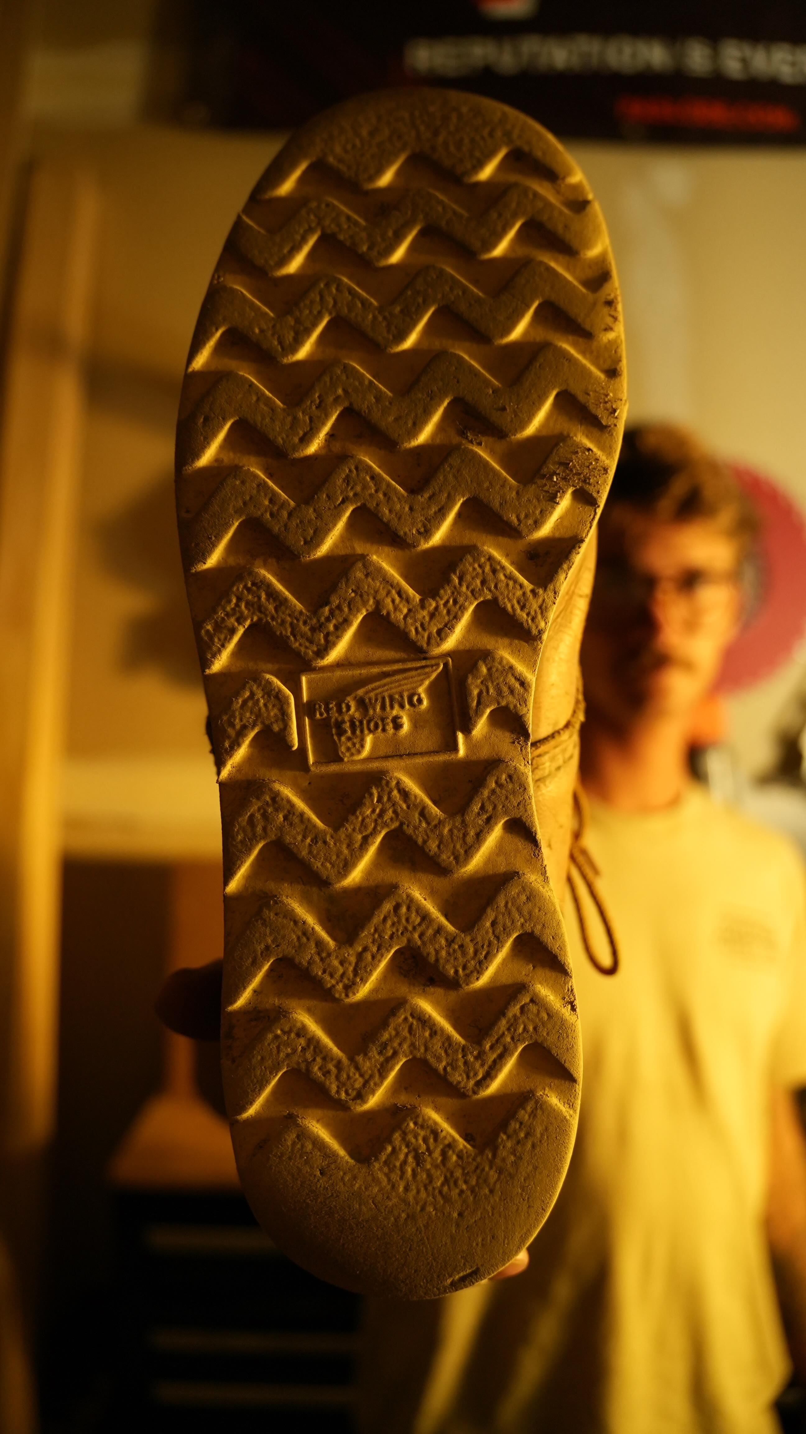 Instagram post by @coffmanconstruction for Red Wing Shoes. Caption reads: I would say these @redwingshoes are my workboots,....